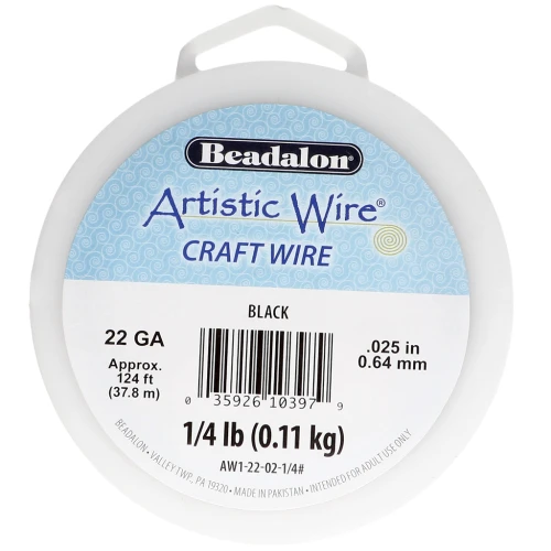 Hilo de cobre Artistic Wire de 0,64 mm - Negro antioxido x37.8m