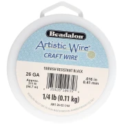 Hilo de cobre Artistic Wire de 0,41 mm - Negro antioxido x94.7m