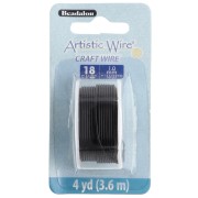 Hilo de cobre Artistic Wire de 1 mm - Negro antióxido x3.6m