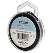Hilo de cobre Artistic Wire de 0,81 mm - Negro antióxido x13.7m