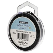 Hilo de cobre Artistic Wire de 0,81 mm - Negro antióxido x13.7m