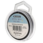 Hilo de cobre Artistic Wire de 0,41 mm - Negro antioxido x27.4m