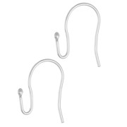 Pendientes de gancho de 15,5 mm - Plata 925 x2|raw }}