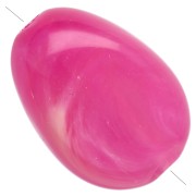 Fuschia - Cuentas planas irregulares de acrílico de 18 x 13 mm - Fucsia veteado x10 Cuentas planas irregulares de acrílico de 18 x 13 mm - Fucsia veteado x10