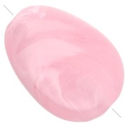 Rosa claro - Cuentas planas irregulares de acrílico, de 18 x 13 mm - Rosa claro veteado x10 Cuentas planas irregulares de acrílico, de 18 x 13 mm - Rosa claro veteado x10