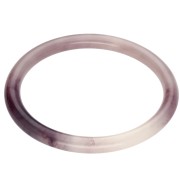 Pulsera brazalete fina de 65 mm de resina translúcida - Malva antiguo veteado x1