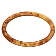 ámbar - Pulsera brazalete rígida fina de 65 mm de resina transparente - Ámbar claro veteado x1 Pulsera brazalete rígida fina de 65 mm de resina transparente - Ámbar claro veteado x1