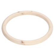 Pulsera brazalete rígida fina de 65 mm de resina opaca - Nude - Marmolado marrón x1