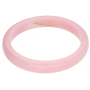 Pulsera brazalete de 64 mm de resina translúcida - Rosa claro veteado x1