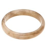 Marrón claro - Pulsera brazalete de 64 mm de resina translúcida - Marrón claro veteado x1 Pulsera brazalete de 64 mm de resina translúcida - Marrón claro veteado x1