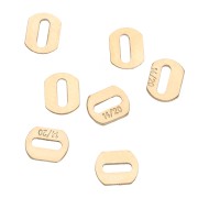 Sujeciones ovaladas de 4 x 3,5 mm - Gold filled (oro laminado) x10