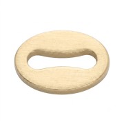 Sujeciones ovaladas de 4 x 3,5 mm - Gold filled (oro laminado) x10