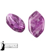 Crystal - Cuentas de cristal Paros® de Puca® 7x4 mm - Silver Foil Amethyst x10g Cuentas de cristal Paros® de Puca® 7x4 mm - Silver Foil Amethyst x10g