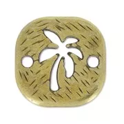 Separador  palmera 2  agujeros 18 mm bronze x1