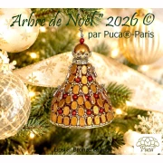 Cuentas de cristal Lipsi® de Puca® 4x6 mm - Bronce claro cobrizo x10g