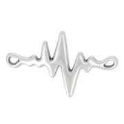 Separador cardiogramme 2 agujeros 34x22 mm Chapado Plateado envejecido x1|raw }}