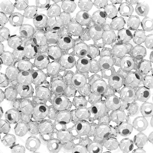 Rocallas de metal 8/0 Silver Plated x10g