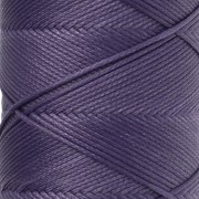 Hilo plano de poliéster encerado - Slam Cord para micro macramé, 0,8 mm - Morado, 100 m