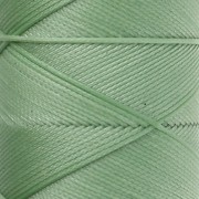 Hilo plano de poliéster encerado - Slam Cord para macramé micro de 0,8 mm - Verde agua x 100 m