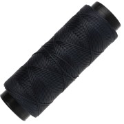 Hilo plano de poliéster encerado - Slam Cord para micromacramé, 0,8 mm - Azul marino, 100 m