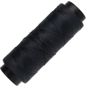 Hilo plano de poliéster encerado - Slam Cord para micromacramé, 0,8 mm - Azul marino, 100 m