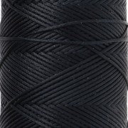 Hilo plano de poliéster encerado - Slam Cord para micromacramé, 0,8 mm - Azul marino, 100 m