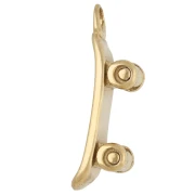 Dije de monopatín 17 x 5 mm - Acero inoxidable 316 Dorado x 1