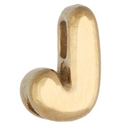 J - Cierre de letra de 7,5 x 5 mm para cordón de 1,6 mm - J - Acero inoxidable 304 Dorado Cierre de letra de 7,5 x 5 mm para cordón de 1,6 mm - J - Acero inoxidable 304 Dorado
