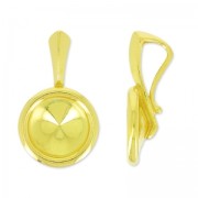 Engaste colgante 1122 8 mm de Plata 925 Dorado con oro fino x1