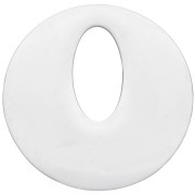 Colgante redondo hueco de 21 mm - Acero inoxidable 316L x1