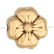 Oro 18 quilates - Cuenta en forma de flor de 6 mm - Acero inoxidable 304 dorado x1 Cuenta en forma de flor de 6 mm - Acero inoxidable 304 dorado x1