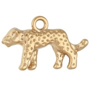 Colgante de pantera 15 x 24,5 mm - Acero inoxidable 304 dorado x1