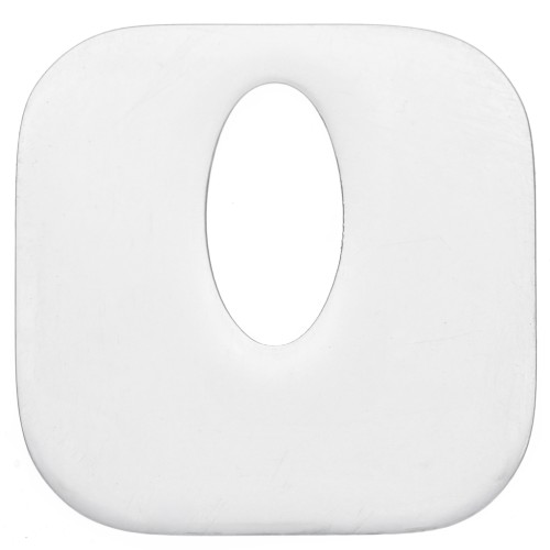 Colgante cuadrado hueco de 21 mm - Acero inoxidable 316L x1