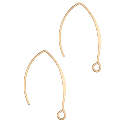 Ganchos para orejas de 26 mm - Acero inoxidable 304 Dorado x2