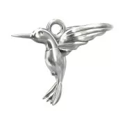 Dije colibri 13 mm en Plata 925 x1