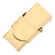 Cierre para cordón de 10 mm - Acero inoxidable 304 dorado x1