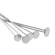 Clavo de cabeza plana ancha 50 x 0,6 mm - Acero inoxidable 304 x6