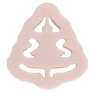 Cortapastas con forma de abeto, 20 x 19 mm, de polímero biodegradable - Beige, 1 unidad