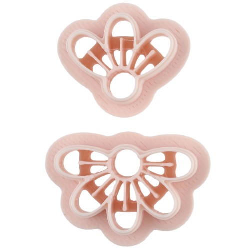 Juego de troqueles para pendientes con forma de flores de polímero biodegradable - Beige x1