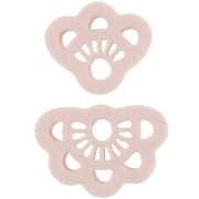 Juego de troqueles para pendientes con forma de flores de polímero biodegradable - Beige x1