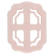 Cortador rectangular de 25 x 17 mm de polímero biodegradable - Beige x1