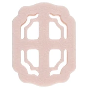 Cortador rectangular de 25 x 17 mm de polímero biodegradable - Beige x1