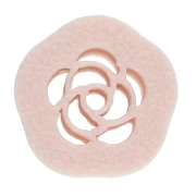 Mini cortapastas con forma de flor de 10 mm, de polímero biodegradable - Beige x1