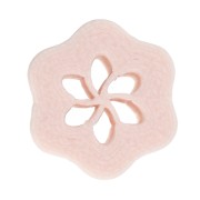 Mini cortapastas con forma de flor n.º 3, 10 mm, de polímero biodegradable - Beige x1