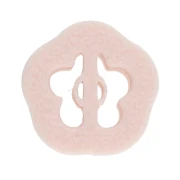 Mini cortapastas con forma de flor n.º 4, 10 mm, de polímero biodegradable - Beige x1