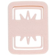 Cortador rectangular de 31 x 22 mm con motivo de ojo - de polímero biodegradable - Beige x1