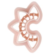 Cortapastas de estilo criollo calado, 30 x 19 mm, de polímero biodegradable - Beige x1