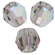 Cuentas redondas Swarovski 5000 de 3 mm - Black Diamond AB x20