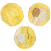 Cuentas redondas Swarovski 5000 de 3 mm - Citrine Shimmer x20