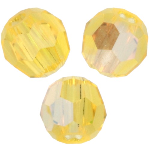 Cuentas redondas Swarovski 5000 de 3 mm - Citrine Shimmer x20